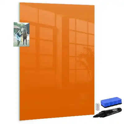 Magnettafel beschreibbar in der Farbe Orange