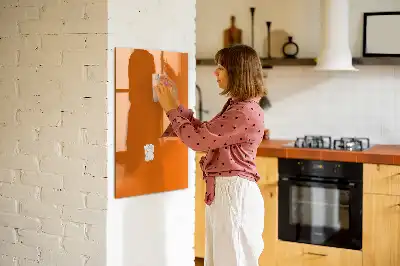 Magnettafel beschreibbar in der Farbe Orange