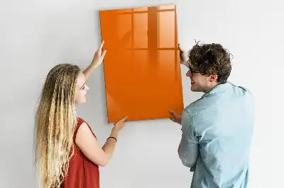 Magnettafel beschreibbar in der Farbe Orange