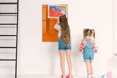 Magnettafel beschreibbar in der Farbe Orange