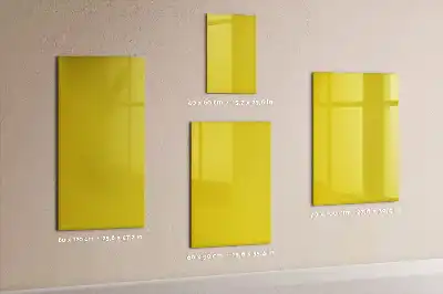 Beschreibbare Magnettafel in Hellgelb