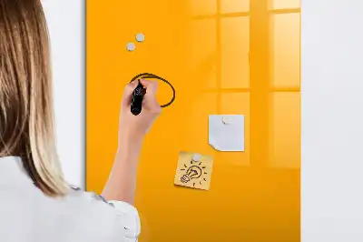 Magnettafel zum Schreiben in Goldgelb
