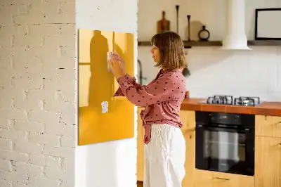 Magnettafel zum Schreiben in Goldgelb