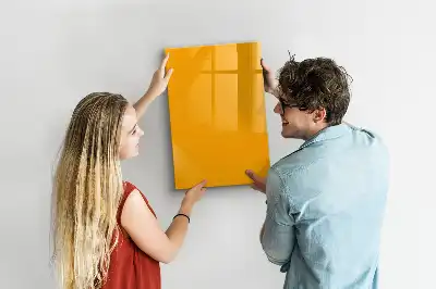 Magnettafel zum Schreiben in Goldgelb
