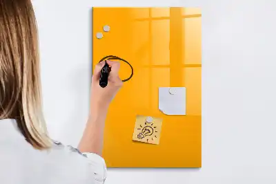 Magnettafel zum Schreiben in Goldgelb