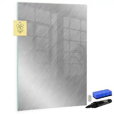 Magnettafel zum Beschreiben in metallischem Glanz