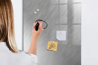 Magnettafel zum Beschreiben in metallischem Glanz