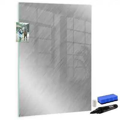 Magnettafel zum Beschreiben in metallischem Glanz