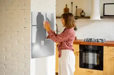 Magnettafel zum Beschreiben in metallischem Glanz