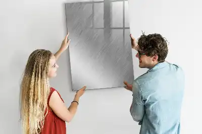 Magnettafel zum Beschreiben in metallischem Glanz