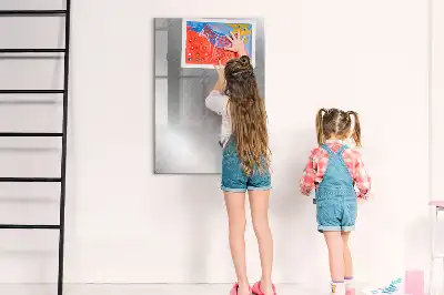 Magnettafel zum Beschreiben in metallischem Glanz