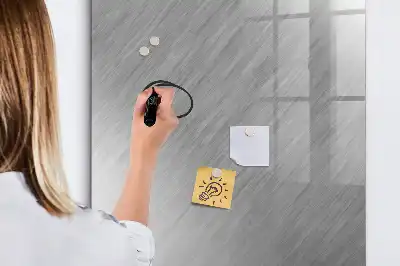 Magnettafel zum Beschreiben in metallischem Glanz