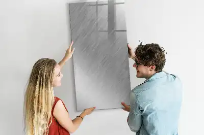 Magnettafel zum Beschreiben in metallischem Glanz