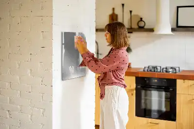 Magnettafel zum Beschreiben in metallischem Glanz