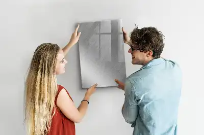 Magnettafel zum Beschreiben in metallischem Glanz