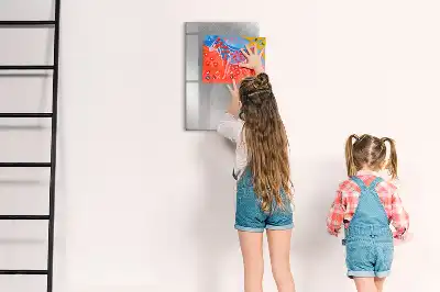 Magnettafel zum Beschreiben in metallischem Glanz