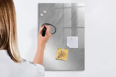 Magnettafel zum Beschreiben in metallischem Glanz