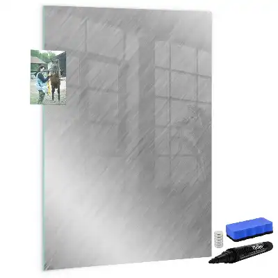 Magnettafel zum Beschreiben in metallischem Glanz