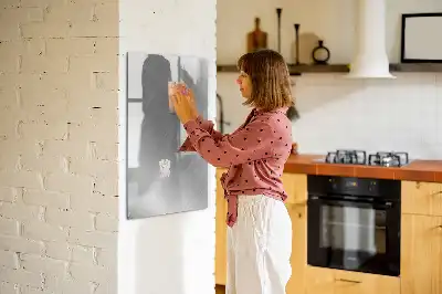 Magnettafel zum Beschreiben in metallischem Glanz