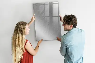 Magnettafel zum Beschreiben in metallischem Glanz