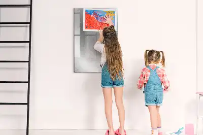 Magnettafel zum Beschreiben in metallischem Glanz