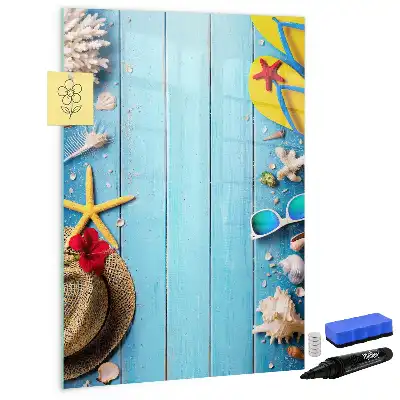 Magnettafel beschreibbar Strandset