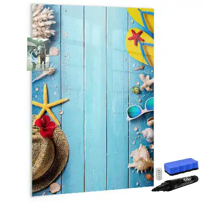 Magnettafel beschreibbar Strandset