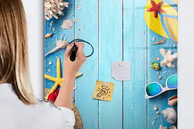 Magnettafel beschreibbar Strandset