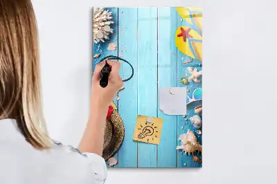 Magnettafel beschreibbar Strandset