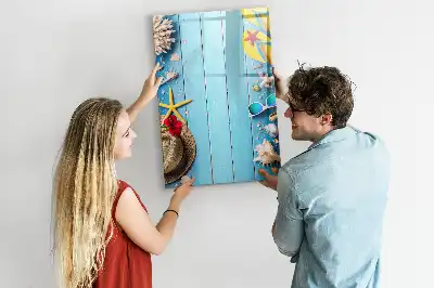 Magnettafel beschreibbar Strandset