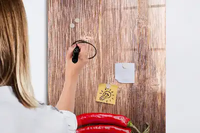 Magnettafel zum Beschreiben mit Motiv Chilis auf Holzbrett