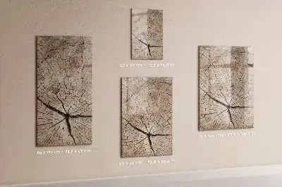 Magnettafel zum Beschreiben in Baumstamm-Querschnitt-Optik