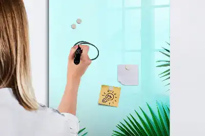 Magnettafel beschreibbar mit Motiv exotische Blätter