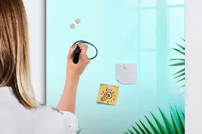 Magnettafel beschreibbar mit Motiv exotische Blätter
