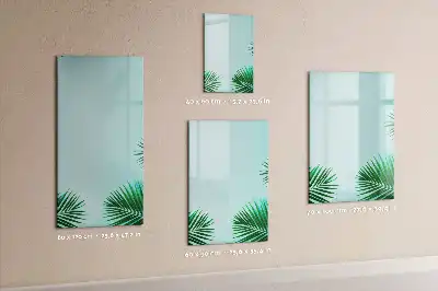 Magnettafel beschreibbar mit Motiv exotische Blätter