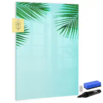 Magnettafel zum Beschreiben mit Palmenblätter-Motiv