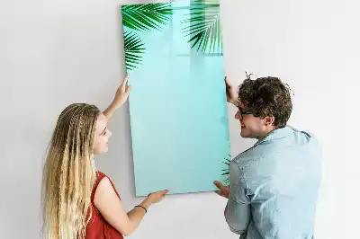 Magnettafel zum Beschreiben mit Palmenblätter-Motiv