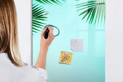 Magnettafel zum Beschreiben mit Palmenblätter-Motiv