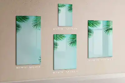 Magnettafel zum Beschreiben mit Palmenblätter-Motiv