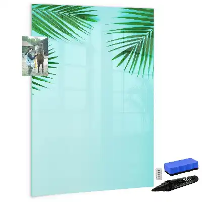 Magnettafel zum Beschreiben mit Palmenblätter-Motiv