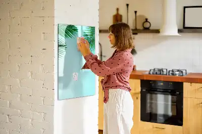 Magnettafel zum Beschreiben mit Palmenblätter-Motiv
