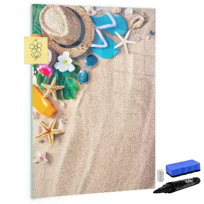 Magnettafel zum Beschreiben Motiv Sandstrand