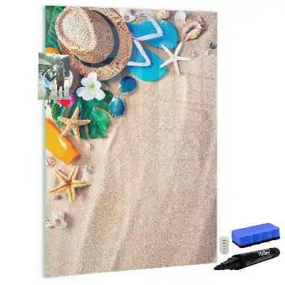 Magnettafel zum Beschreiben Motiv Sandstrand