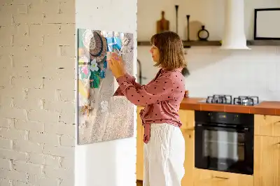 Magnettafel zum Beschreiben Motiv Sandstrand