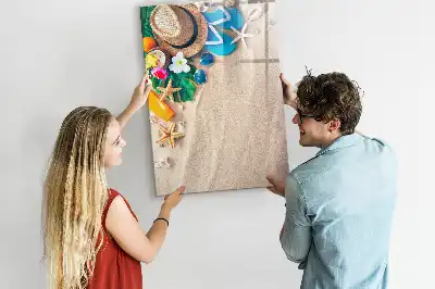 Magnettafel zum Beschreiben Motiv Sandstrand