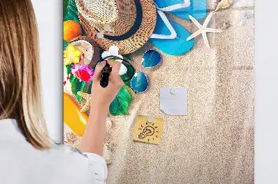 Magnettafel zum Beschreiben Motiv Sandstrand