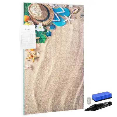 Magnettafel zum Beschreiben Motiv Sandstrand