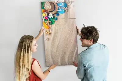 Magnettafel zum Beschreiben Motiv Sandstrand
