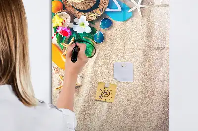 Magnettafel zum Beschreiben Motiv Sandstrand