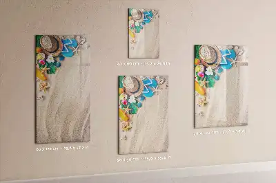Magnettafel zum Beschreiben Motiv Sandstrand